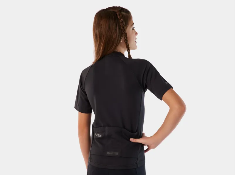 Short Sleeve Jersey Trek Solstice Youth Short Sleeve Jersey in Black-1